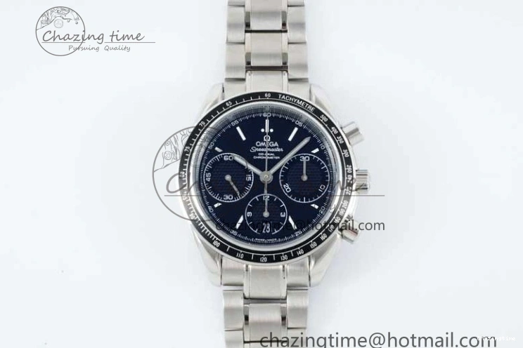 0503 Speedmaster Racing Master SS HKF Best Edition Black Dial on SS Bracelet A Versatile 7810